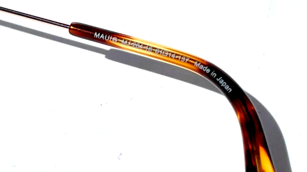 Pre-owned Maui Jim Mavericks Gold Polarized Hcl Bronze Lens Sunglass Hs264-16