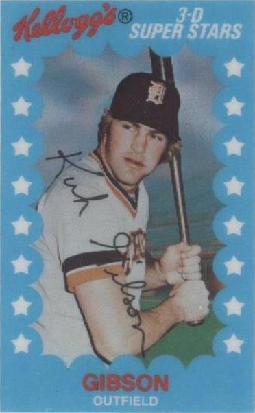 1982 Kellogg's 3-D Super Stars - Kirk Gibson #40
