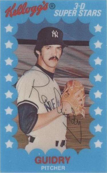 1982 Kellogg's 3-D Super Stars - Ron Guidry #26