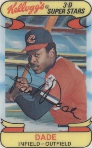 1978 Kellogg's 3-D Super Stars - Paul Dade #14