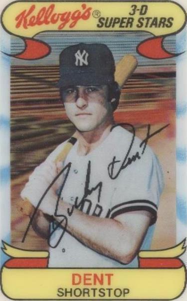 Kellogg's 1978 3-D Super Stars - Bucky Dent #2