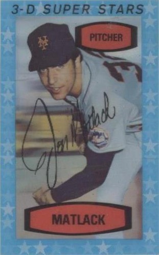 1975 Kellogg's 3-D Super Stars - Jon Matlack #10