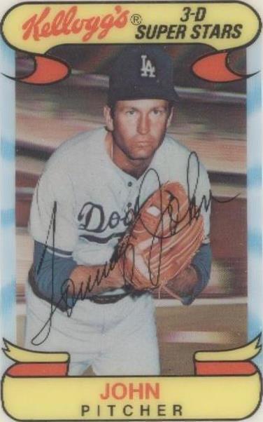 Kellogg's 1978 3-D Super Stars - Tommy John #36