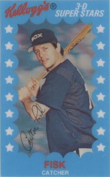 1982 Kellogg's 3-D Super Stars - Carlton Fisk #25