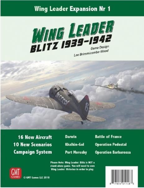 GMT Games: Wing Leader: Дополнение №1 Blitz 1939-1942 Новое в быстрой доставке по почте