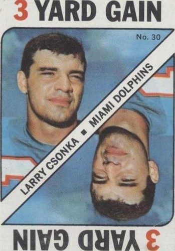 1971 Topps Game Cards Larry Csonka #30