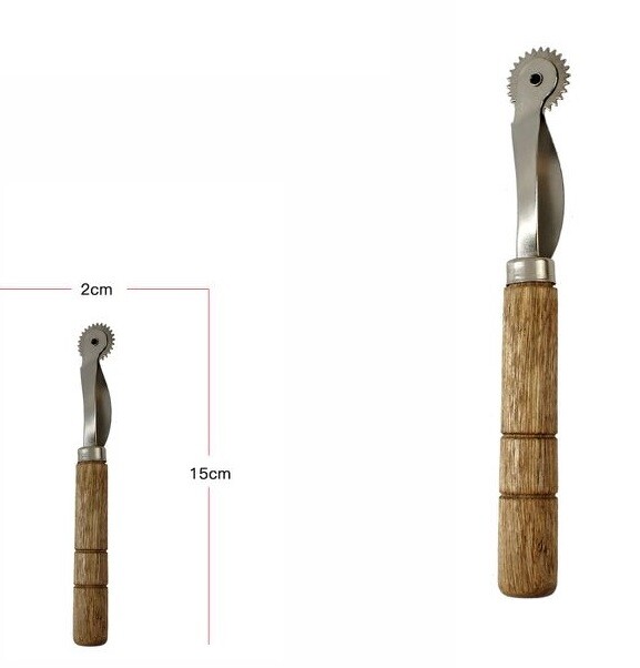 Rotella Con Dentini Per Sarti Manico Legno Segnare Tessuti Sartoria dfh