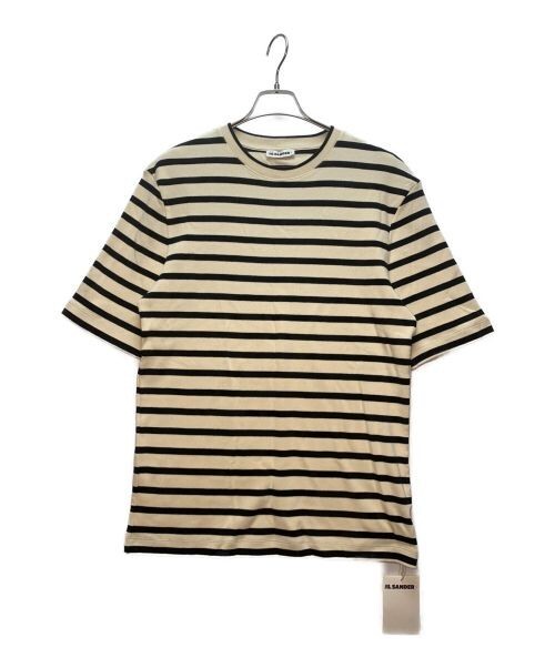 【送料&関税込】Jil Sander T-shirt With Animal Pattern Jil Sander Plus Striped Logo Patch Short Sleeve T-Shirt size