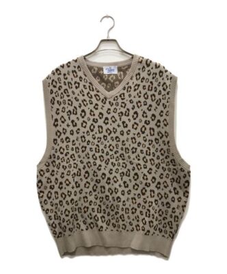 L Leopard Knit Vest | eBay