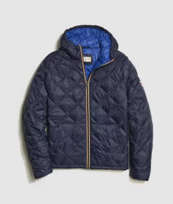 Hayes Navy Lightweight Puffer Jacket - Marine Layer - Brand New