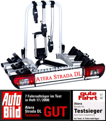 ATERA Strada DL 3 - AHK Heckträger für 3 Fahrräder - Art.Nr. 022601