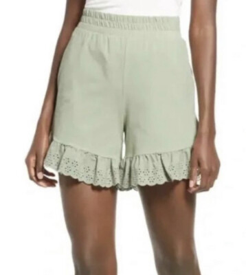 Vero Moda Juna High Waist Shorts Women s Size Small Desert Sage NWT DR1