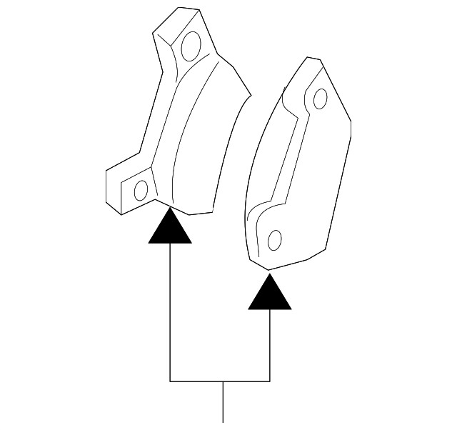 Genuine Brake Pad Kit - Brake Lining Rear 8L2Z-2V200-B
