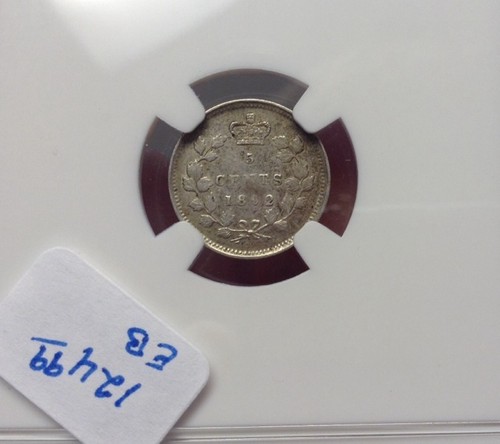 1892 5C Canada 5 Cents NGC Xf 40