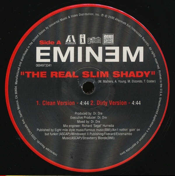 Eminem Stan The Real Slim Shady UKオリジナル盤 $_57.JPG?set_id=8800005007