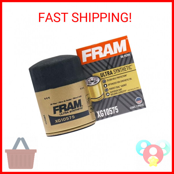 FRAM Ultra Synthetic Automotive Replacement Oil Filter, XG10575