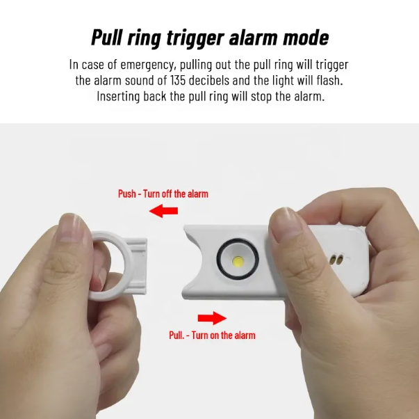 She's Birdie Dupe Personal Safety Alarm Self Defense Keychain 135dB