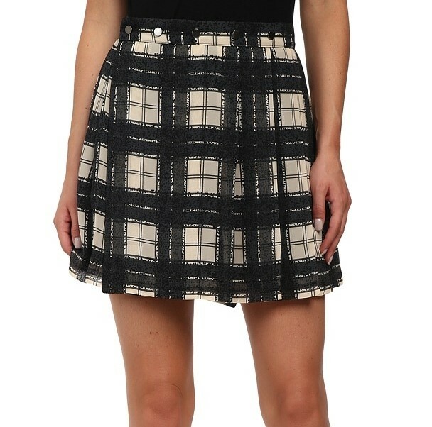 Diesel 243272 Womens O-Ned Lightweight Casual Pleated Skirt Silver/Grey Size 24
