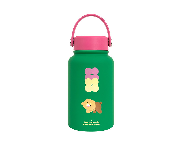 Kakao Friends Choonsik Two-Tone Handle Tumbler Green 670ml (22oz) / Express