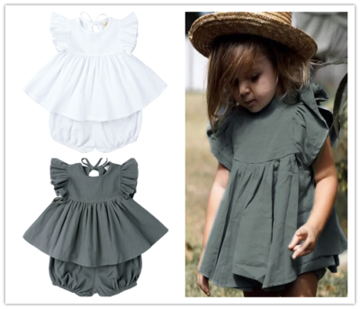 Newborn baby girl summer cheap clothes