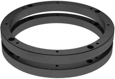 1 Pair 6.5'' Plastic 1/2'' Speaker Spacer Rings Subwoofer Custom Mounting Adapter