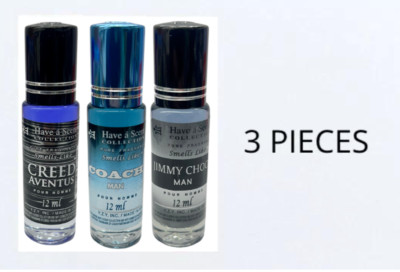 Assorted Smell Like Men Roll On Body Oil by YZY Perfume 12 Ml 3x