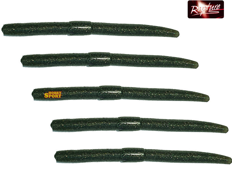 RAPTURE WACKY WORM   5" TIPO YAMASENKO WATERMELON GOLD BLUE GLITTER 10 PEZZI