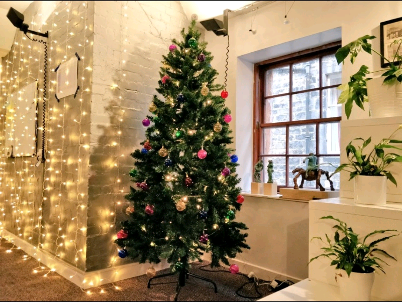7ft natural looking Christmas Tree Decorations included in Leith
