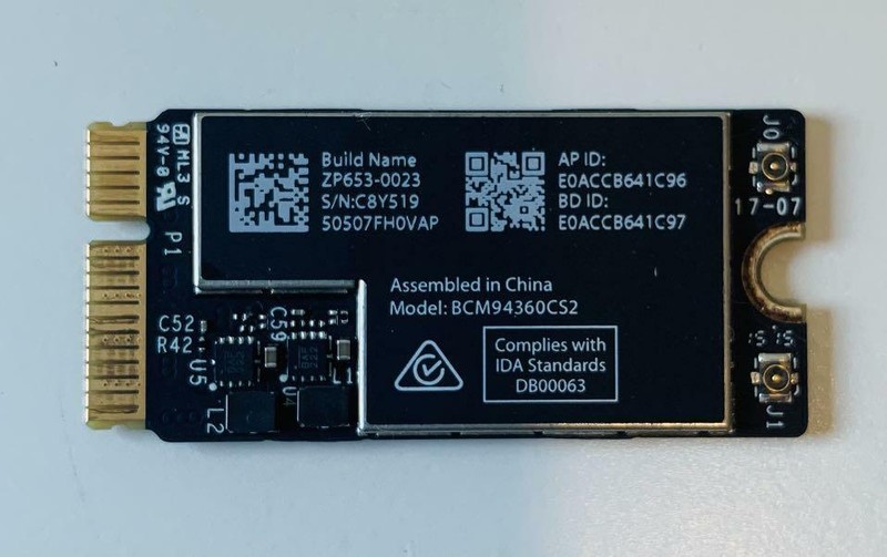 Macbook Air Carte Wifi  A1466 2013-17 A1465 A1370 Z653-0023