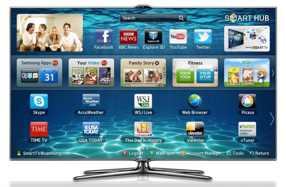 46" SAMSUNG SMART TV FULL HD BUILT IN WEBCAM in Newcastle, Tyne and