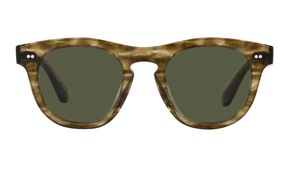 Pre-owned Oliver Peoples Ov5509su 173552 47 Rorke Olive Gradient/grey Men's Sunglasses In Gray