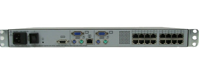 HP HPE 336045-B21 16 port Dual console KVM switch 396631-001