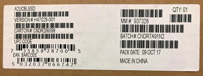 Intel A2UCBLSSD Cable kit NEW OPEN BOX