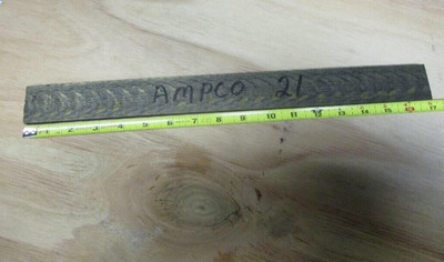 Aluminum Bronze Flat Bar 3/8'' x 1-9/16'' x 16-15/16'' Long Ampco 21 New
