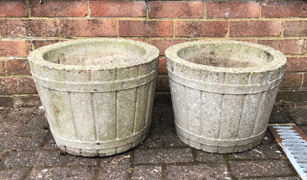 2 Vintage Stone Planters Lovely Condition In Dunstable Bedfordshire Gumtree