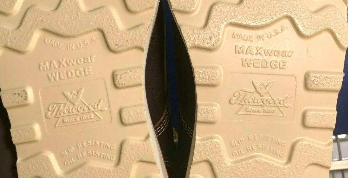 Pre-owned Thorogood 814-3800 Men Size 13 D Waterproof Wedge Bottom 8" Boots Usa Made In Brown