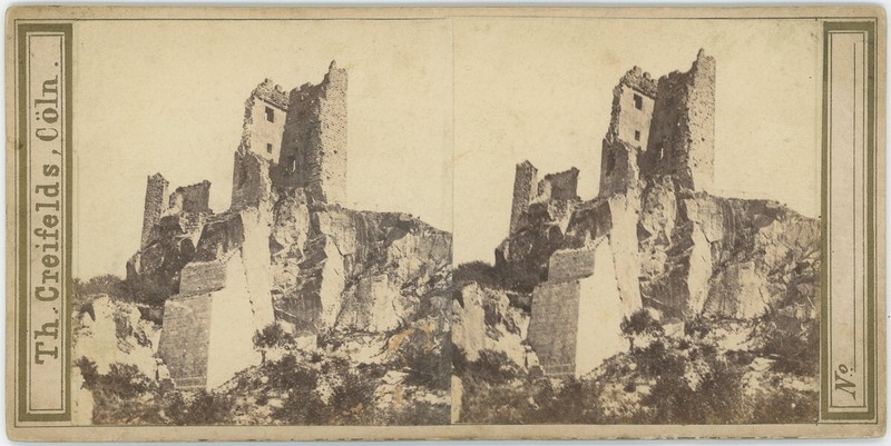 StÃ©RÃ©O The Creifelds Circa 1880. Drachenfels. Allemagne.
