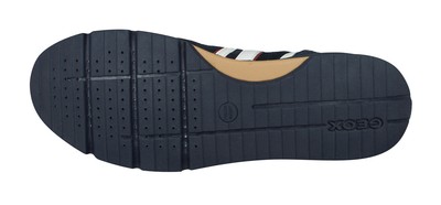 GEOX GEOX U SANDFORD A HERREN WIDLEDER NYLON FASHION SNEAKER TURNSCHUHE NAVY BLAU