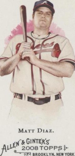2008 Topps Allen & Ginter's - Matt Diaz #344