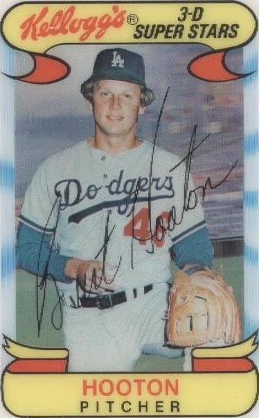 1978 Kellogg's 3-D Super Stars - Burt Hooton #42