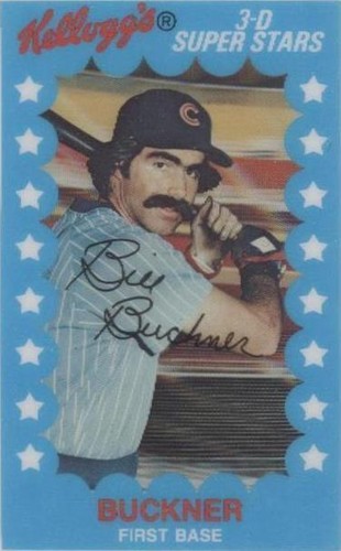 1982 Kellogg's 3-D Super Stars - Bill Buckner #2