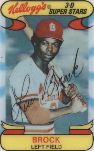 1978 Kellogg's 3-D Super Stars - Lou Brock #7