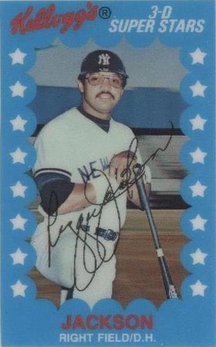 1982 Kellogg's 3-D Super Stars - Reggie Jackson #14