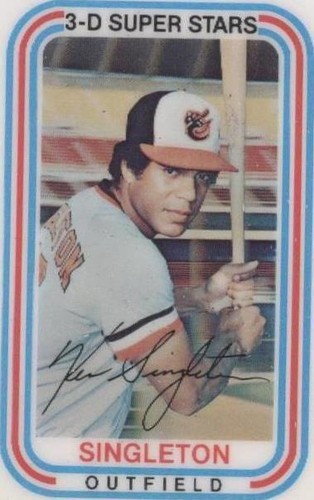 1976 Kellogg's 3-D Super Stars - Ken Singleton #12