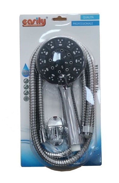 Kit Bagno Doccetta Doccino Soffione Doccia Con Laccio 1,8m e Staffa 69065 dfh