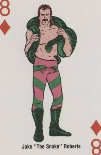 1988 WWF Super Stars Playing Cards - Jake "The Snake" Roberts #8D