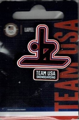 2022 Beijing Snowboarding Pictogram USA Olympic Team Sports Pin