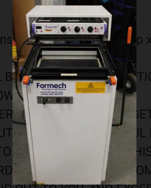 Formech Vacuum Former Model 450 Thermoforming Machine Thermo Forming