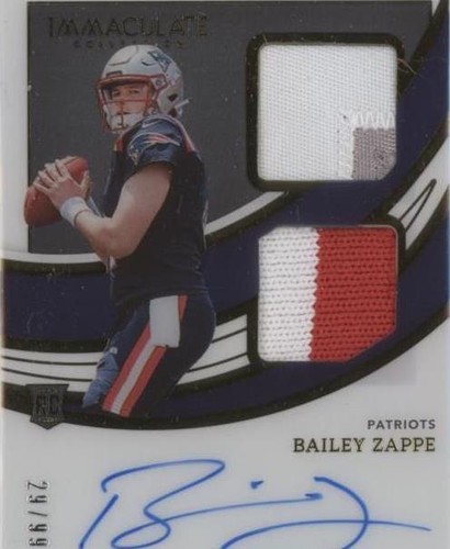 2022 Panini Immaculate Collection Bailey Zappe #ISP-BZA