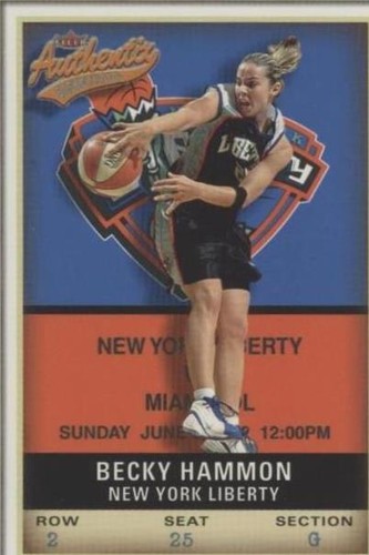 2002 Fleer Authentix WNBA - Becky Hammon #81